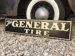Antique Vintage Old Style General Tire Shop Man cave Sign