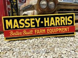 Antique Vintage Old Style Massey Harris Farm Equipment Sign