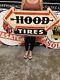 Antique Vintage Old Style Metal Sign Hood Tires Made In Usa