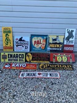 Antique Vintage Old Style Metal Signs Gas Oil Soda Mix/Match 6