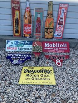 Antique Vintage Old Style Metal Signs Gas Oil Soda Mix/Match 6