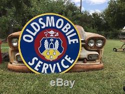 Antique Vintage Old Style Oldsmobile Service Sign 40