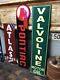 Antique Vintage Old Style Pontiac Valvoline Atlas Tires Sign Blemish Bundle # 7