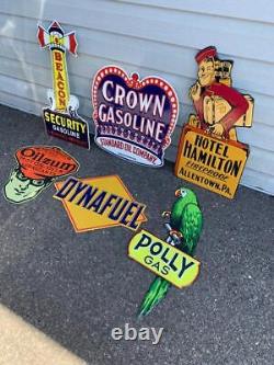 Antique Vintage Old Style Signs Mix/Match any 20 Gas Oil Soda Farm Made USA