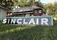 Antique Vintage Old Style Sinclair Gas & Oil Sign. Free Shipping