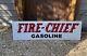 Antique Vintage Old Style Texaco Fire Chief Sign