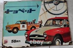 Antique Vintage Old Style Toyoda Toyota Sign Advertising TOYOPET PICKUP