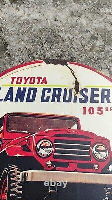 Antique Vintage Old Style Toyoda Toyota Sign size 35cm