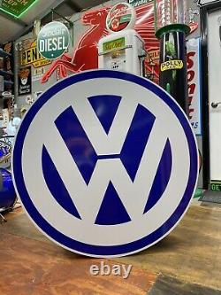 Antique Vintage Old Style Volkswagen VW Sign