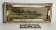Antique Vintage Original Old Gouache Painting Plein Air (thin Horizontal) Signed