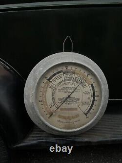 Antique Vintage Sign / Check O Meter Car Diagnosis 1930-40 Old Garage Repair