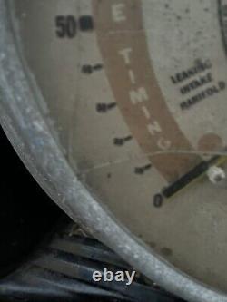 Antique Vintage Sign / Check O Meter Car Diagnosis 1930-40 Old Garage Repair