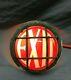 Antique Vintage Small 7 Brass Wall Mount Exit Light Sign Nautical Old 1142-21b