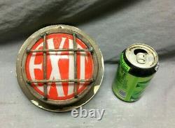 Antique Vintage Small 7 Brass Wall Mount Exit Light Sign Nautical Old 1142-21B