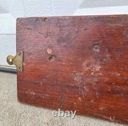 Antique Vintage Wood Trade Sign Store Tenders Advertising Gas Oil Primitive Old
