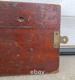 Antique Vintage Wood Trade Sign Store Tenders Advertising Gas Oil Primitive Old
