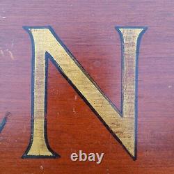 Antique Vintage Wood Trade Sign Store Tenders Advertising Gas Oil Primitive Old