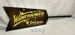 Antique Wincharger 6V Deluxe Windmill Tail Made In Sioux City Iowa Farm Sign Old