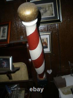 Antique Wood Barber Pole-100 Years Old-the Real Deal