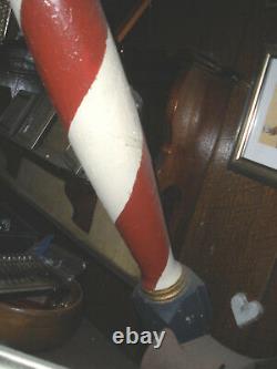 Antique Wood Barber Pole-100 Years Old-the Real Deal