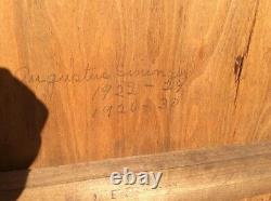 Antique Wood Sign Board Slate Chalkboard Very Old 1886 -1931 Signed By Users