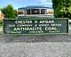 Antique Wooden Trade Sign Chester P Apgar Anthracite Coal Chester County Pa Vtg