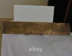 Antique brass MONEY ORDER Post Office or Bank sign plaque 12-plus EX+ OLD