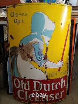 Antique curved Old Dutch Cleanser Sign