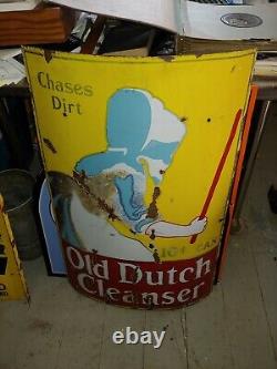 Antique curved Old Dutch Cleanser Sign
