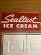Antique Metal Sign Sealtest Ice Cream Vintage Sign 14x30 Old Tin Sign Adverti