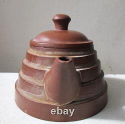 Antique old 19th Century Chinese QING DYNASTY Yixing pottery TEAPOT Signed