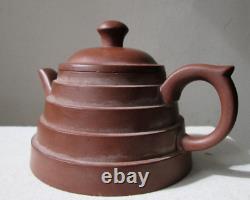 Antique old 19th Century Chinese QING DYNASTY Yixing pottery TEAPOT Signed