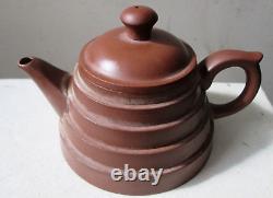 Antique old 19th Century Chinese QING DYNASTY Yixing pottery TEAPOT Signed