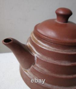 Antique old 19th Century Chinese QING DYNASTY Yixing pottery TEAPOT Signed