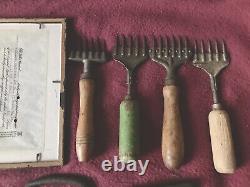 Assortment Of Very Old Ice Block Clamps &4 Picks From A Ice Manufacturer Yr 1929
