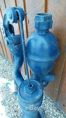 BEAUTIFUL OLD Cast Iron Hand WATER PUMP Signed BROCKVILLE ONTARIO