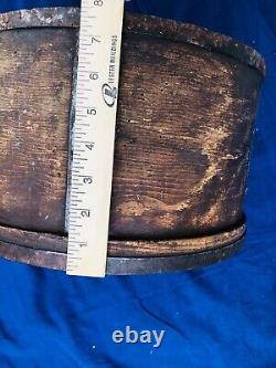 BIG Early OLD Primative Antique Wooden Grain Measure Rustic Decor 13.5