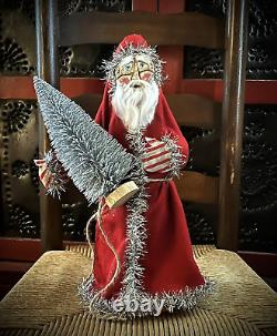 Bells of Sarna India Santa Claus Doll Vintage Old World Style Santa Christmas