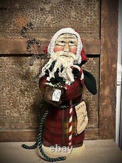 Bells of Sarna India Santa Claus Doll Vintage Old World Style Santa Christmas