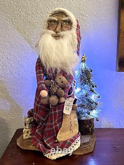 Bells of Sarna India Santa Claus Doll Vintage Old World Style Santa Christmas