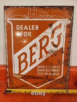 Berg Barn Cleaner Antique Sign Original & Old