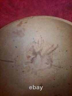 Best Antique Early Primitive Wood Dough Bowl Old Signed Munising