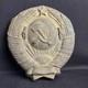 Big Old Coat Of Arms Ussr Sign Antique Bronze Emblem Soviet Russian Very Rare