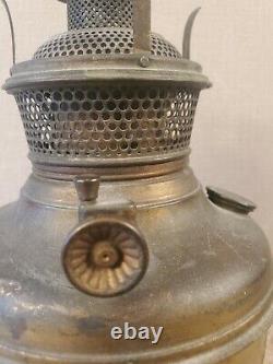 Brass kerosene oil font lamp part BRADLEY and HUBBARD burner B & H antique