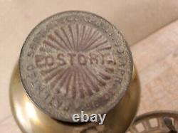 Brass kerosene oil font lamp part Fostoria burner antique lighting gwtw banquet