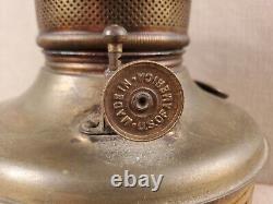 Brass kerosene oil font lamp part Fostoria burner antique lighting gwtw banquet