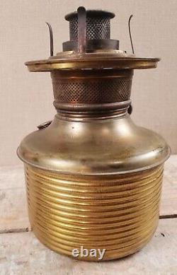 Brass kerosene oil font lamp part Fostoria burner antique lighting gwtw banquet