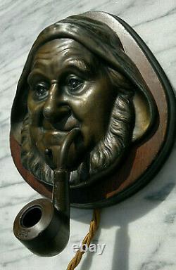 C1900 Antique Cigar Shop Fisherman Tobacconists Wall Plaque Old Salt