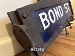 C1916 Antique Brooklyn NY Porcelain Vintage Humpback NYC Old Enamel Street Sign