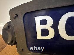 C1916 Antique Brooklyn NY Porcelain Vintage Humpback NYC Old Enamel Street Sign